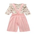 thumbnail image 3 of Bébé Filles Manches Longues Tops + Pantalon Large Ensemble de 2Pcs, 3 of 5