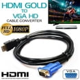 thumbnail image 4 of HD Cable 1080P Stable Transmission Hdmi to Vga Cable Fire-proof G5F7, 4 of 9