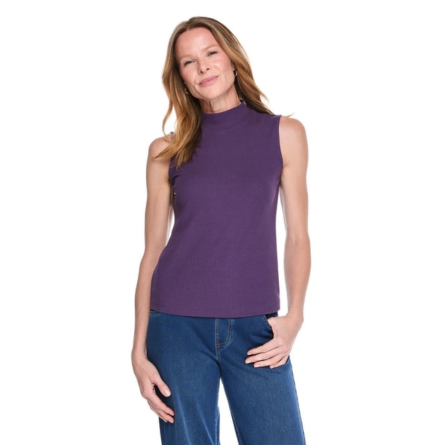 Iyla Women'S Mock-Neck Rib Top