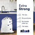 thumbnail image 2 of Plasticplace Trash Bags, Compatible with Simplehuman Code H, 8-9 Gallon Trash Can Liners, White Drawstring Garbage Bags, 100 Count Heavy Du, 2 of 7