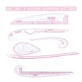 thumbnail image 1 of French Curve Ruler Curve Rulers Tailors Ruler Sewing Tools for Pattern Maker 7pcs, 1 of 8