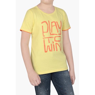 BOYS T-SHIRT KNIT YELLOW