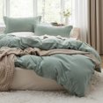 thumbnail image 1 of Bedsure Sage Green Duvet Cover King Size - Soft Prewashed Set, 3 Pieces, 1 Duvet Cover 104x90 Inches with Zipper Closure and 2 Pillow Shams, Comforter Not Included, 1 of 6