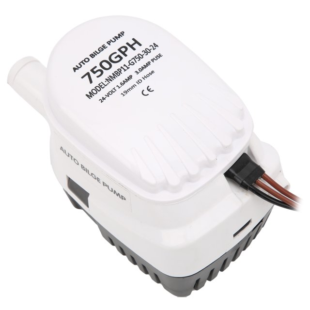 Bilge Pump, Corrosion Protection 3/4in Outlet Diameter Submersible Water Pump 24V 750GPH For Boat