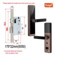 thumbnail image 2 of Biometric Fingerprint Door Lock DB20 Black Smart Lock Tuya App Remote Unlocking Keyless Lock Electronic Door Lock ,More Secure, 2 of 4