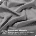 thumbnail image 3 of Bare Home Housse de Couette Sablée - Ultra Douce - Premium 1800 Collection - Ensemble 3 Pcs - Très Grand, Gris Givre, 3 of 8