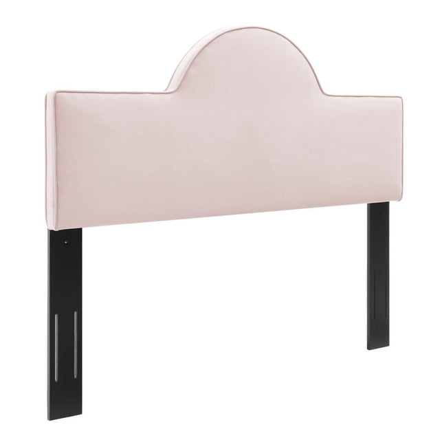 Modway Dawn Full/Queen Modern Performance Velvet Headboard in Pink