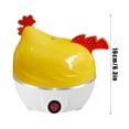 thumbnail image 3 of TIELUTT 7 Eggs Capacity Egg Cooker Cute Chicken Shape Egg Steamer Mini Snack compatible with Machine for Room Small Cute Things Travel Size Kitchen Appliances Kitchen Items Stuff for A, 3 of 8