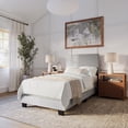 thumbnail image 4 of CorLiving Celeste Modern Upholstered Adult Twin Bed Frame with Headboard, Box Spring Required, 4 of 6