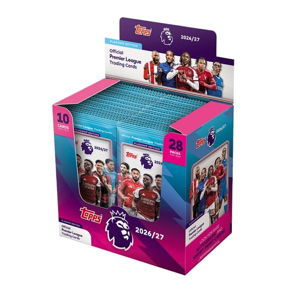 2026-27 Topps Premier League Flagship Cards - 28-Pack Box (280 Cards)