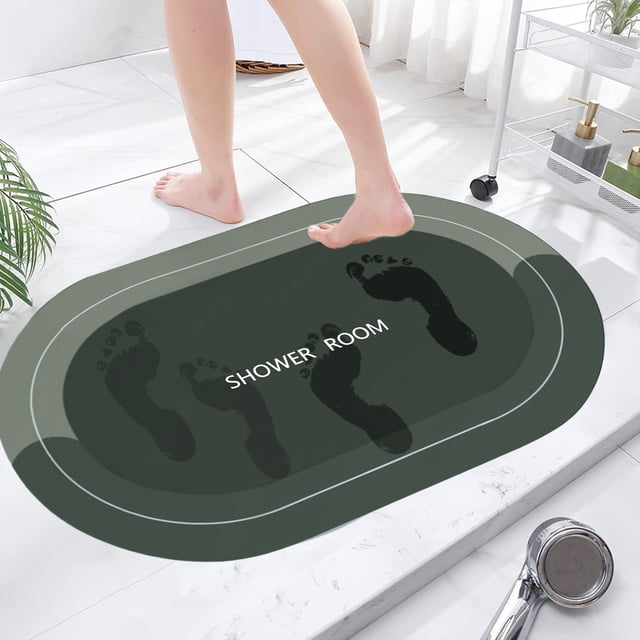 Deal of the Day! Bath Rug Super Absorbent Dry Non Slip Backing Washable Bathroom Floor Mats Shower Rugs For In Front Of Bathtub Shower Room
