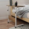 thumbnail image 2 of SOGES Bureau d'Ordinateur Portable Réglable et Mobile pour Lit, Sofa, Petit Espace, Chêne, 2 of 5