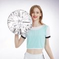 thumbnail image 2 of 2PCS Cheerleading Handheld Colorful Flowers Sports Activities Performance Cheering Supplies Colorful Lightweight Finger Ring Buckle Design Off, 2 of 4