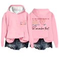 thumbnail image 1 of Chandail à Capuche Oversize pour Femmes avec Slogan Graphique, Manches Longues, Esthétique avec Poches, 1 of 2
