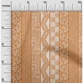 thumbnail image 2 of oneOone Velvet Orange Fabric Mix Block Pattern Sewing Material Print Fabric By The Yard 58 Inch Wide, 2 of 4