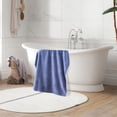 thumbnail image 5 of EGNMCR Bath Towels 1pc Coral Velvet Bath Towel Towel For Adult Daily Use At Home Absorbent Dry Hair Towel That Does Not Hair Beach Towel Strip Patterned Bath Towel a Bath, 5 of 5