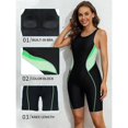 thumbnail image 4 of Beautyin Athletic One Piece Swimsuits for Women Boyleg Swimwear Racerback Bathing Suits, 4 of 8