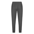 thumbnail image 4 of Meichang Mens Jogger Sweatpants,Elastic Waist Drawstring Track Pants Ripstop Cotton Sports Pants Outdoor Straight Tapered Work Trousers with Pockets Dark Gray S, 4 of 5