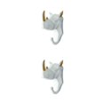 thumbnail image 3 of Wweixi Coat Hooks Easy To Install And Wide Application For Added In Daily Life White gold (rhino) 2Set, 3 of 6