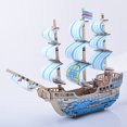 thumbnail image 4 of Kids Wooden Puzzle Kit DIY Merchant Ship Design Wooden Trick Wooden Model Kit, 4 of 8