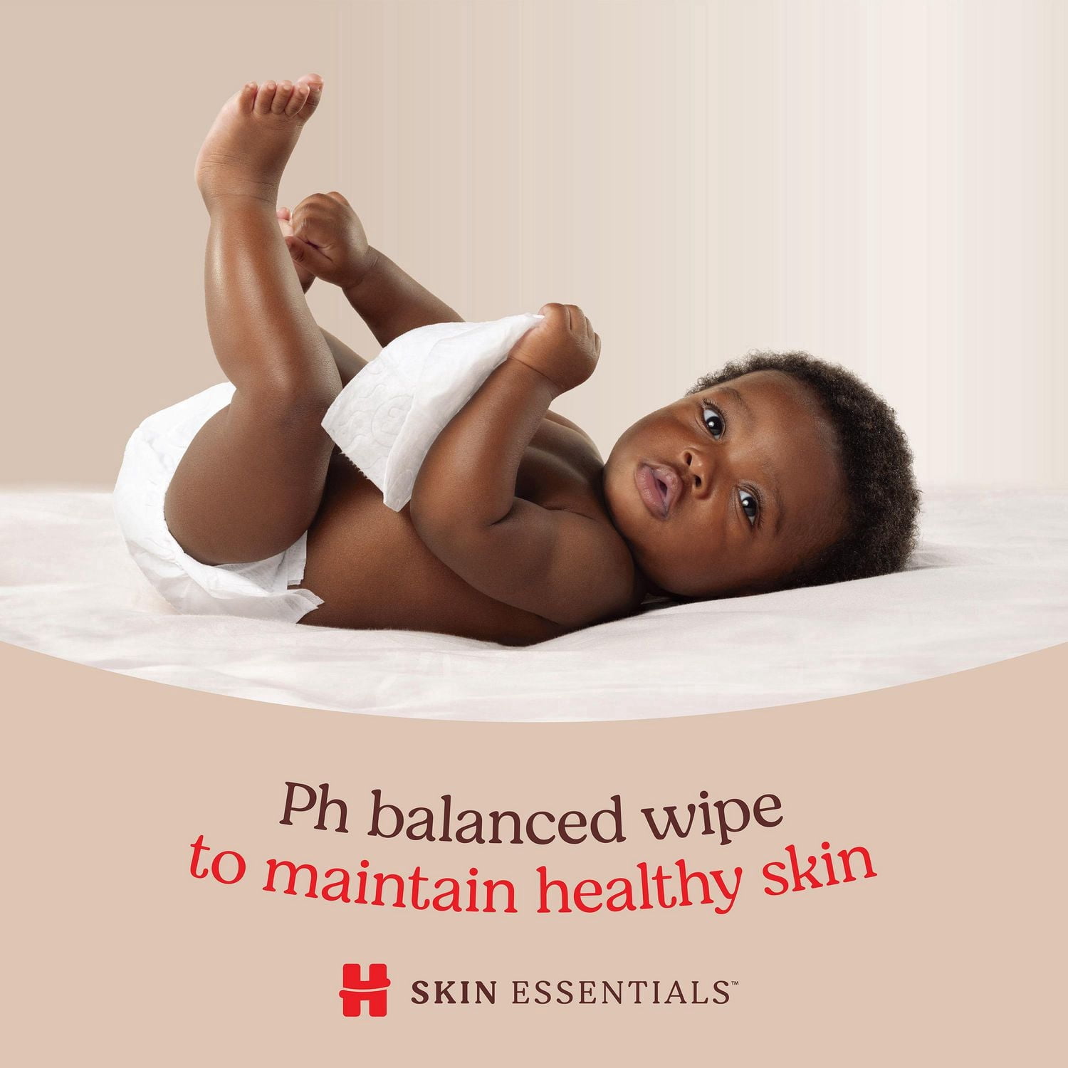 Lingettes pour bébés Huggies Skin Essentials, 2 emballages à couvercle rabattable (112 lingettes)