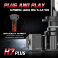 thumbnail image 4 of Pour Subaru Tribeca 2008-2014 CHUSYYRAY DEL H7 Phare Ampoules Faisceau Haut/bas Kit Blanc 2 Pcs, 4 of 10