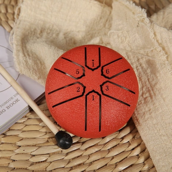 LiveSatisfy Liquidation Pierres Bouddha Mini Tambour en Acier Mini Poignée de Main Tambour Souci - Tambour Poignée de Main pour Enfants Adultes Éducation Divertissement Méditation Yoga Cadeau Zen