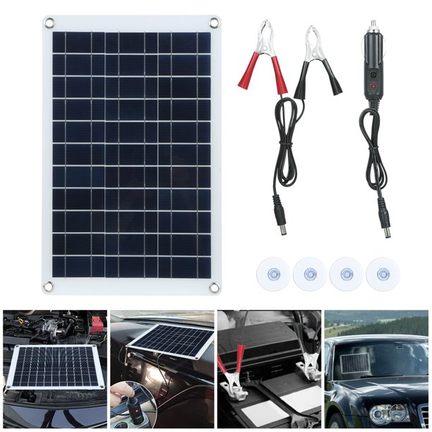 Petit Panneau Solaire 6V 1.2W Avec Contrôleur Portable – Câble 3m, Idéal Pour L’apéro Ou Le Camping