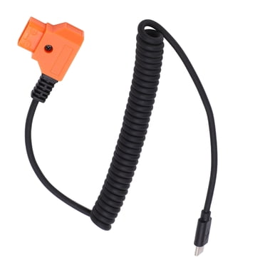 Gâchette d'Alimentation USB C D Tap, 35-90cm Ressort Élastique Portable USB C à D Tap Câble Flexible Universel Flexible pour Appareils Photo Numériques