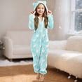 thumbnail image 5 of Pyjama pour Bébé Fille, Combinaison à Capuche à Manches Longues pour Chaleur Hivernale, 5 of 5
