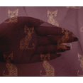 thumbnail image 4 of oneOone Viscose Chiffon Fabric Cat Ikat Print Fabric BTY 42 Inch Wide, 4 of 4
