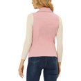 thumbnail image 3 of INSPIRE CHIC Veste Zippée pour Femme Sans Manches Anorak Gilet Utilitaire Veste avec Poches P Rose, 3 of 6