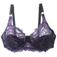 thumbnail image 1 of Bra Women Lace Bra Thorn Plus Size Underwear Bra, 1 of 8