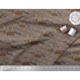 thumbnail image 2 of Soimoi Poly Georgette Fabric Text & Chocolate Food Fabric Prints by Yard 42 Inch Wide, 2 of 6