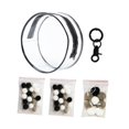 thumbnail image 2 of Milaget PVC Clear Doll Display Case Organizer Mini Doll Figure Storage Case for Doll black, 2 of 9