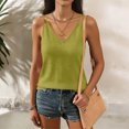thumbnail image 2 of Sentmoon Clothes Women Tops for Women Linen V Neck Strappy Backless Tank Solid Color Sleeveless T Shirt Lightweight Breathable Trendy Unique Summer for Layering or Going Out Cloth Top, 2 of 7