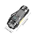 thumbnail image 3 of TIELUTT Flashlight Super Bright Mini Three Eyed ABS Flashlight Hat Clip Light Torch Heads Wrist Lights for Running at Night Headlamp Work Headlights for Head Gear Backpack Set, 3 of 3