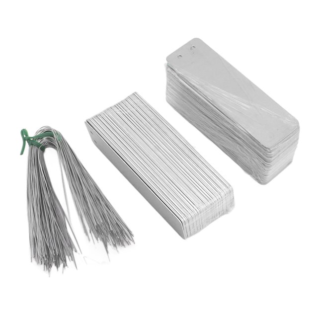 Plant Tags, 100pcs Ample Space Tree Tags Aluminum Double Sided For Seedlings For Greenhouses