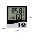 thumbnail image 3 of TIMIFIS Digital Alarm Clock With LCD Display Thermometers Hygrometer Digital Temperature Humidity Monitor Snooze Alarm With Smart Clock Calendar -, 3 of 6