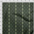 thumbnail image 3 of oneOone Tissu Polyester Lycra Rayé & Tourbillon Tissu Imprimé Ikat au Mètre 56 Pouces de Large, 3 of 4