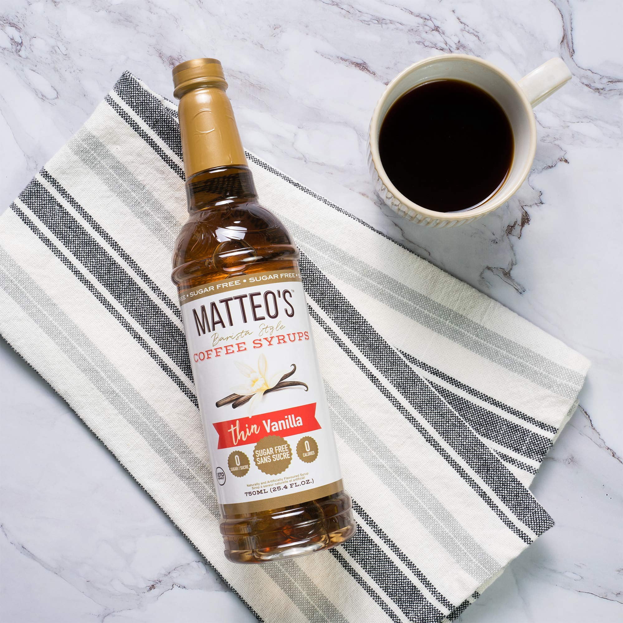 Matteo's Sugar Free Coffee Flavoring Syrup, Salted Caramel