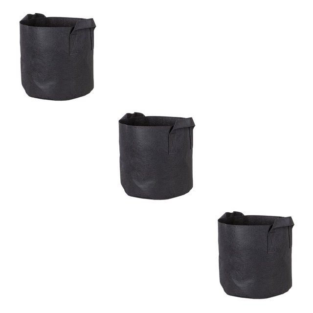 Maytalsory Pochette Ronde en Tissu Réutilisable pour Plante, Contenant Respirant, Pot de Culture, Sac de Jardinière 35*30 cm Ensemble de 3