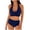 Navy, variant on VBTAPA High Waisted Bikini Sets for Women Sliming V Neck Ruched Swimsuit Tummy Control 2 Piece Bathing Suit Lightning Sales Today Black XL