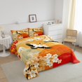 thumbnail image 3 of Cherry Blossoms Queen Comforter Set,Japanese Style Bedding Set,Traditional Crane Bed Set,Chic Floral Down Comforter, 3 of 7