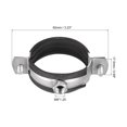 thumbnail image 2 of Unique Bargains 2' (50mm) Iron Wall Ceiling Mount Adjustable Pipe Bracket Clamp 10 Pack, 2 of 6