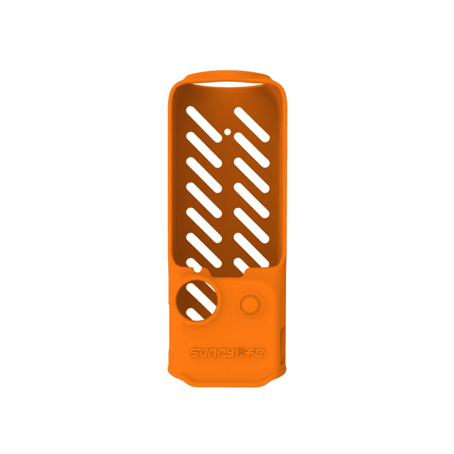Kit de Protection Complet Premium Osmo Pocket 3 - Couverture en Silicone et Bouclier Rabattable pour Lentille, Écran et Gimbal (Orange) - Compatible avec Accessoires Sunnylife