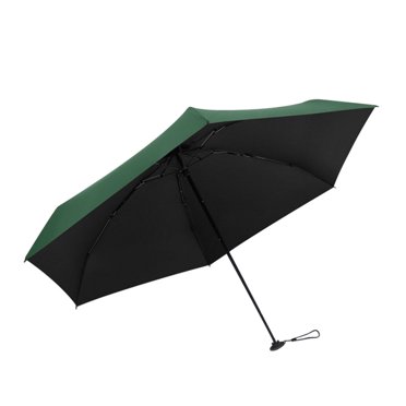 Sun Umbrella 6 Ribs Folding Umbrella Portable Mini Umbrella Mini Umbrella Windproof Portable Pocket Sunscreen Supply for Travel, Green