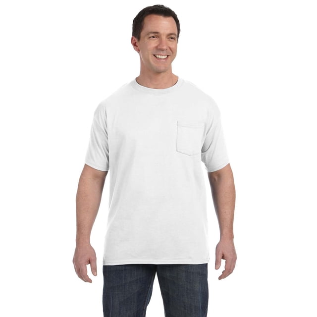Hanes - T-Shirt à Poche Authentique