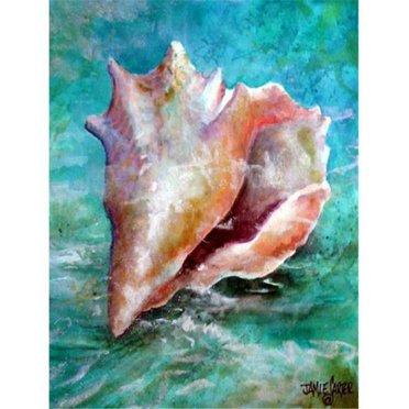 Carolines Treasures PJC1036GF The Jewel Of The Sea Shell Flag Garden Size