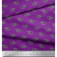 thumbnail image 2 of Soimoi Rayon Fabric Fish Block Print Fabric by The Yard 56 Inch Wide, 2 of 3